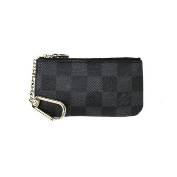 Louis Vuitton Pochette Wallet Card Key Damier Graphite Black - Picture 1 of 6